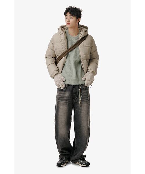 NOMANUAL(NOMANUAL)の「CROPPED HAIRY KNIT - DUST MINT(ニット/セーター・レディース・その他・MEDIUM/LARGE/X-LARGE)」の8枚目の写真