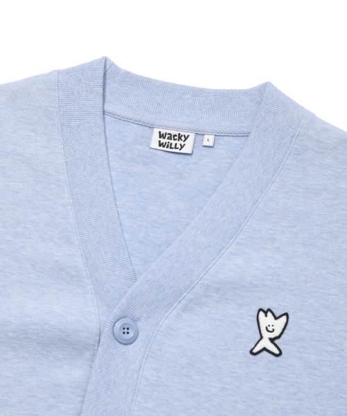 Wacky WiLLy(ワッキーウィリー)の「ジャージVネックポケットカーディガンブルー(カーディガン/ボレロ・レディース・その他・SMALL/MEDIUM/LARGE/X-LARGE)」の4枚目の写真