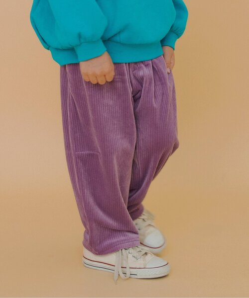 BREEZE（ブリーズ）の「【あったか】ふわとろテーパードパンツ_ジュニア対応（その他パンツ・キッズ・ベージュ/ネイビー/パープル/キャメル/グリーン・80/90/100/110/120/130/140/150）」の5枚目の写真