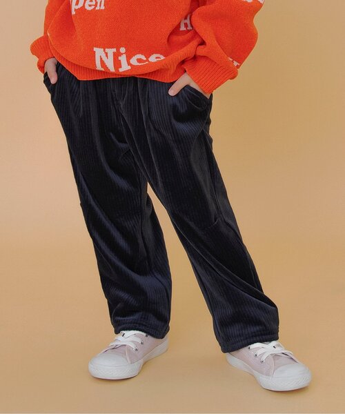 BREEZE（ブリーズ）の「【あったか】ふわとろテーパードパンツ_ジュニア対応（その他パンツ・キッズ・ベージュ/ネイビー/パープル/キャメル/グリーン・80/90/100/110/120/130/140/150）」の4枚目の写真