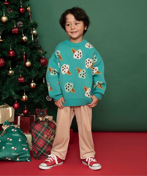 BREEZE（ブリーズ）の「【あったか】ふわとろテーパードパンツ_ジュニア対応（その他パンツ・キッズ・ベージュ/ネイビー/パープル/キャメル/グリーン・80/90/100/110/120/130/140/150）」の6枚目の写真