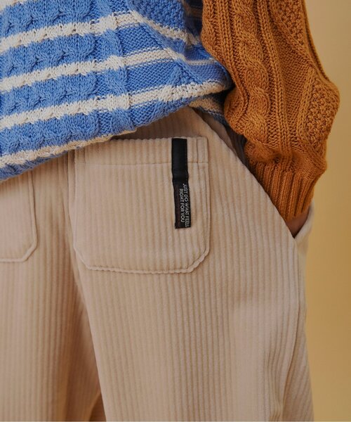 BREEZE（ブリーズ）の「【あったか】ふわとろテーパードパンツ_ジュニア対応（その他パンツ・キッズ・ベージュ/ネイビー/パープル/キャメル/グリーン・80/90/100/110/120/130/140/150）」の9枚目の写真