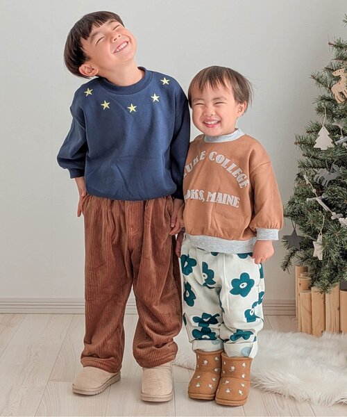 BREEZE（ブリーズ）の「【あったか】ふわとろテーパードパンツ_ジュニア対応（その他パンツ・キッズ・ベージュ/ネイビー/パープル/キャメル/グリーン・80/90/100/110/120/130/140/150）」の11枚目の写真