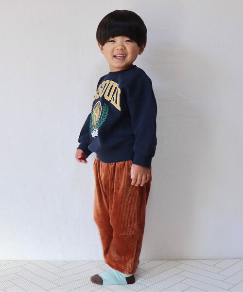 BREEZE（ブリーズ）の「【あったか】ふわとろテーパードパンツ_ジュニア対応（その他パンツ・キッズ・ベージュ/ネイビー/パープル/キャメル/グリーン・80/90/100/110/120/130/140/150）」の12枚目の写真