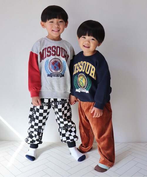 BREEZE（ブリーズ）の「【あったか】ふわとろテーパードパンツ_ジュニア対応（その他パンツ・キッズ・ベージュ/ネイビー/パープル/キャメル/グリーン・80/90/100/110/120/130/140/150）」の14枚目の写真