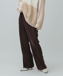 LEPSIM | 《セルフカット可能》イージープリーツベロアパンツ　611238(その他パンツ)