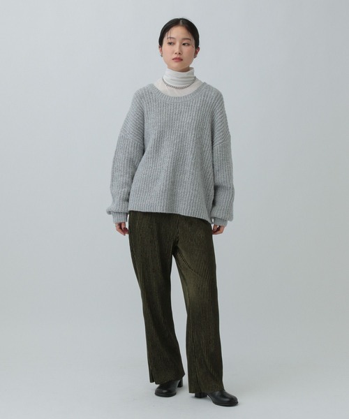 LEPSIM（レプシィム）の「《セルフカット可能》イージープリーツベロアパンツ　611238（その他パンツ・レディース・ブラック/ブラウン/グリーン・FREE）」の19枚目の写真