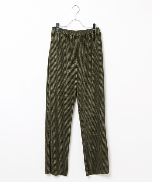 LEPSIM（レプシィム）の「《セルフカット可能》イージープリーツベロアパンツ　611238（その他パンツ・レディース・ブラック/ブラウン/グリーン・FREE）」の22枚目の写真