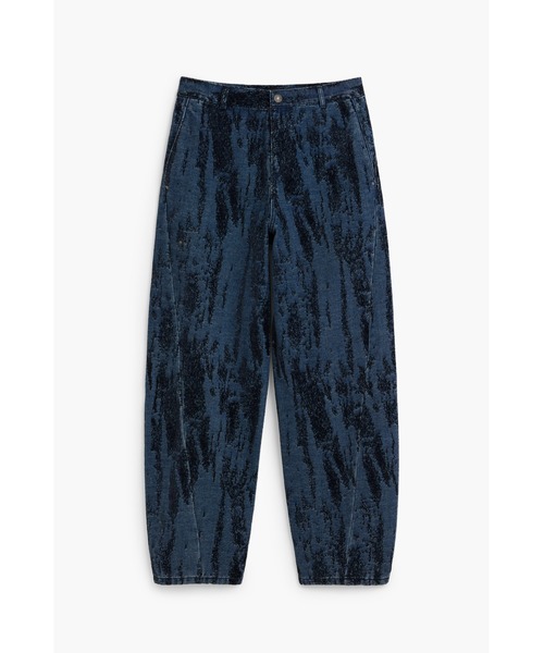 Desigual(デシグアル)の「ジャカードテクスチャーバルーンデニムパンツ(デニムパンツ・レディース・ブルー・36/38/40/42/34/44)」の3枚目の写真