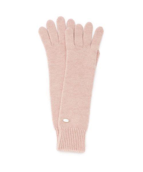 LILY BROWN（リリーブラウン）の「ロングニットグローブ（手袋・レディース・グレー/イエロー/ピンク・F）」の3枚目の写真