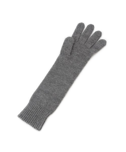 LILY BROWN（リリーブラウン）の「ロングニットグローブ（手袋・レディース・グレー/イエロー/ピンク・F）」の9枚目の写真