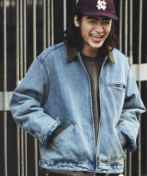 セール】FREAK'S STORE/フリークスストア 襟コーデュロイ切り替え 加工