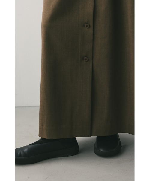 STYLEMIXER(スタイルミキサー)の「アシンメトリーシャツワンピース(ワンピース・レディース・ブラウン/チャコールグレー・SMALL/MEDIUM)」の20枚目の写真