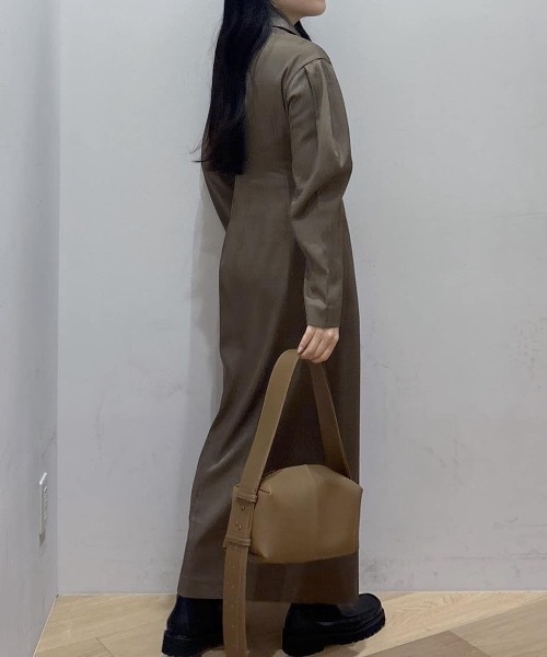 セール】アシンメトリーシャツワンピース（ワンピース）｜STYLEMIXER