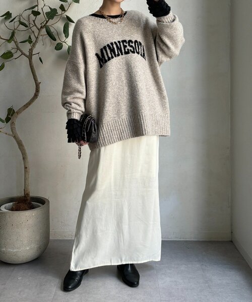 DouDou(ドゥドゥ)の「袖フリルトップス(Tシャツ/カットソー・レディース・オフホワイト/ブラック系その他/ブラック・FREE)」の14枚目の写真