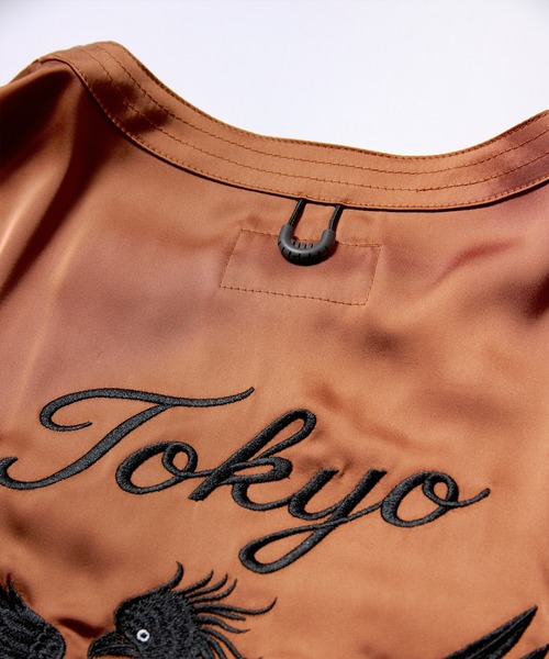 VIRGOwearworks（ヴァルゴウェアワークス）の「PHOENIX SHADOW SHIRTS JKT（ノーカラージャケット・メンズ・ブラック/ネイビー/オレンジ系その他・2/3/4）」の6枚目の写真