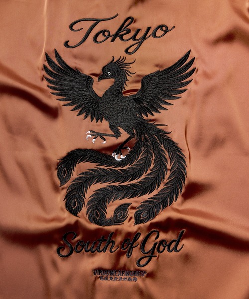 VIRGOwearworks（ヴァルゴウェアワークス）の「PHOENIX SHADOW SHIRTS JKT（ノーカラージャケット・メンズ・ブラック/ネイビー/オレンジ系その他・2/3/4）」の8枚目の写真