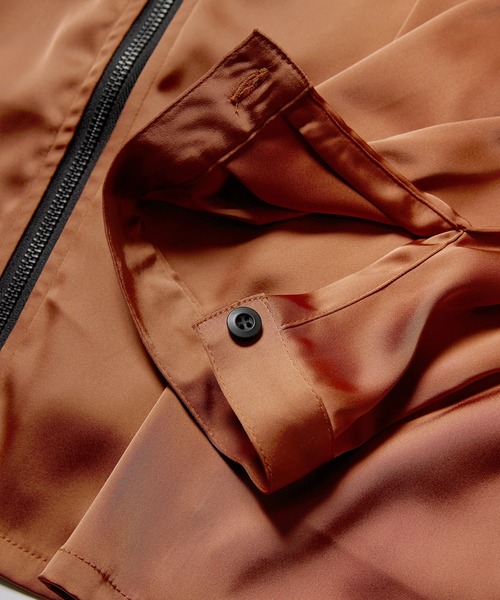 VIRGOwearworks（ヴァルゴウェアワークス）の「PHOENIX SHADOW SHIRTS JKT（ノーカラージャケット・メンズ・ブラック/ネイビー/オレンジ系その他・2/3/4）」の10枚目の写真