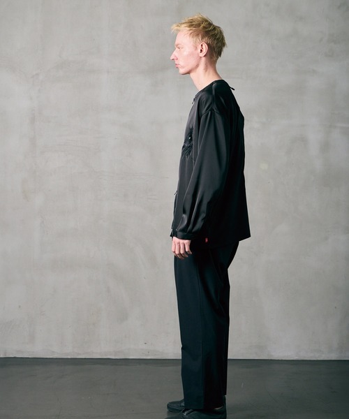 VIRGOwearworks（ヴァルゴウェアワークス）の「PHOENIX SHADOW SHIRTS JKT（ノーカラージャケット・メンズ・ブラック/ネイビー/オレンジ系その他・2/3/4）」の17枚目の写真