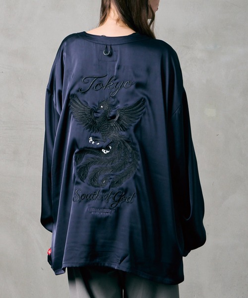 VIRGOwearworks(ヴァルゴウェアワークス)の「PHOENIX SHADOW SHIRTS JKT(ノーカラージャケット・メンズ・ブラック/ネイビー/オレンジ系その他・2/3/4)」の17枚目の写真