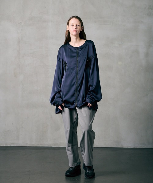 VIRGOwearworks（ヴァルゴウェアワークス）の「PHOENIX SHADOW SHIRTS JKT（ノーカラージャケット・メンズ・ブラック/ネイビー/オレンジ系その他・2/3/4）」の18枚目の写真