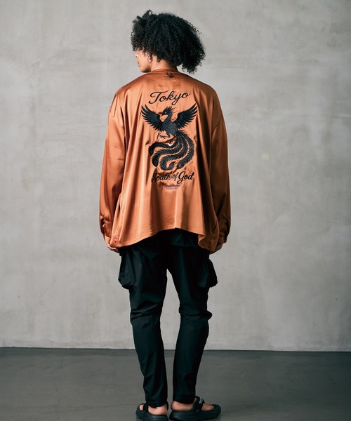 VIRGOwearworks（ヴァルゴウェアワークス）の「PHOENIX SHADOW SHIRTS JKT（ノーカラージャケット・メンズ・ブラック/ネイビー/オレンジ系その他・2/3/4）」の22枚目の写真
