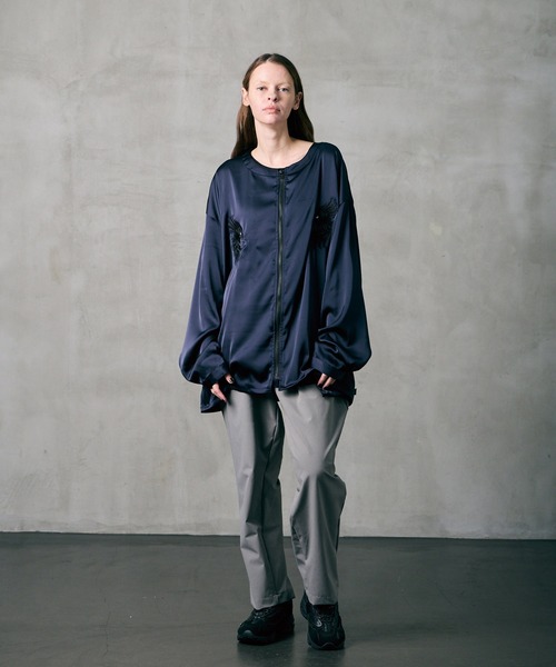 VIRGOwearworks(ヴァルゴウェアワークス)の「PHOENIX SHADOW SHIRTS JKT(ノーカラージャケット・メンズ・ブラック/ネイビー/オレンジ系その他・2/3/4)」の21枚目の写真
