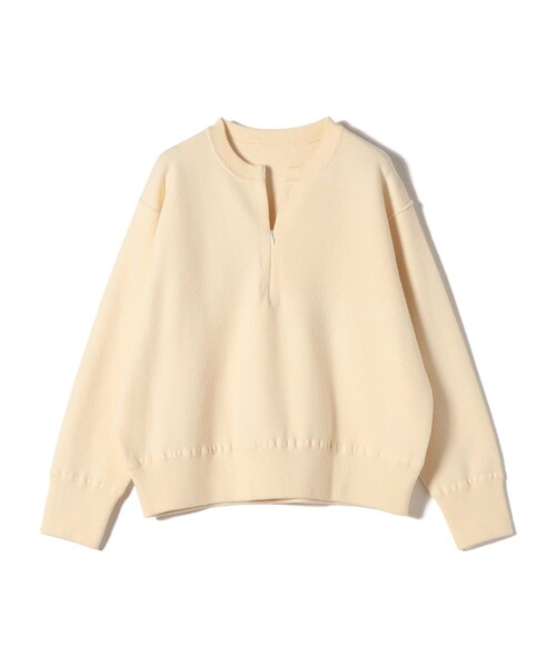 SHIPS Colors(シップス カラーズ)の「SHIPS Colors:〈手洗い可能〉フロント ジップ ニット(ニット/セーター・レディース・オフホワイト/ネイビー/キャメル/グレー・ONE SIZE)」の10枚目の写真