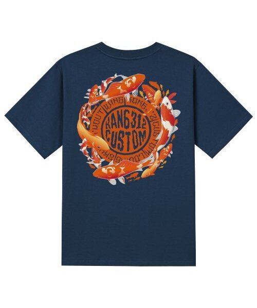KAN6312(カン6312)の「KTN0063 等用門 半袖Tシャツ - ネイビー(Tシャツ/カットソー・メンズ・その他・MEDIUM/X-LARGE/LARGE/SMALL)」の1枚目の写真
