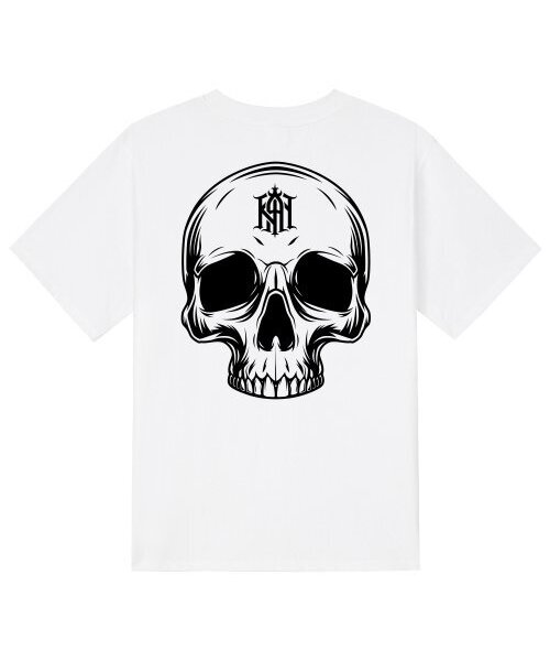 KAN6312(カン6312)の「KTW0180 カスタムスカル 半袖Tシャツ - ホワイト(Tシャツ/カットソー・メンズ・その他・SMALL/MEDIUM/LARGE/X-LARGE)」の1枚目の写真