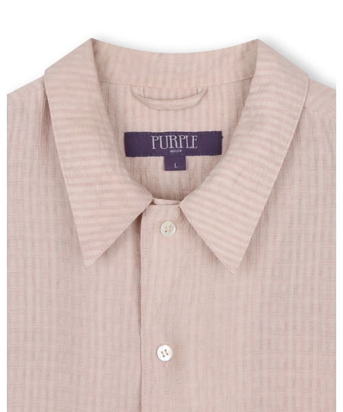 BESLOW(ビースロー)の「クリンクルテクスチャーハーフシャツ ピンク(シャツ/ブラウス・レディース・その他・SMALL/MEDIUM/LARGE/X-LARGE)」の4枚目の写真