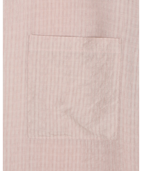 BESLOW(ビースロー)の「クリンクルテクスチャーハーフシャツ ピンク(シャツ/ブラウス・レディース・その他・SMALL/MEDIUM/LARGE/X-LARGE)」の5枚目の写真