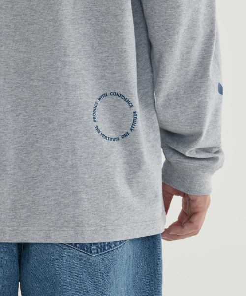 COVERNAT(カバーナット)の「マルチグラフィックロングスリーブ メランジェグレー(Tシャツ/カットソー・メンズ・その他・LARGE/X-LARGE/MEDIUM/SMALL)」の9枚目の写真
