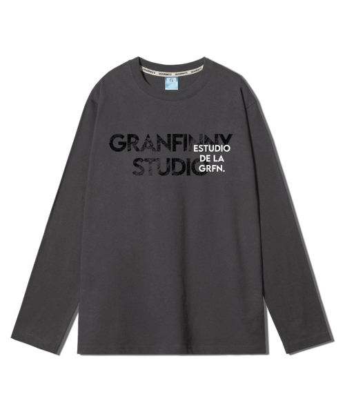 GRANFINNY(グランフィニ)の「スタジオレギュラー ロングスリーブ - グレー(Tシャツ/カットソー・レディース・ダークグレー・MEDIUM/LARGE/X-LARGE)」の1枚目の写真