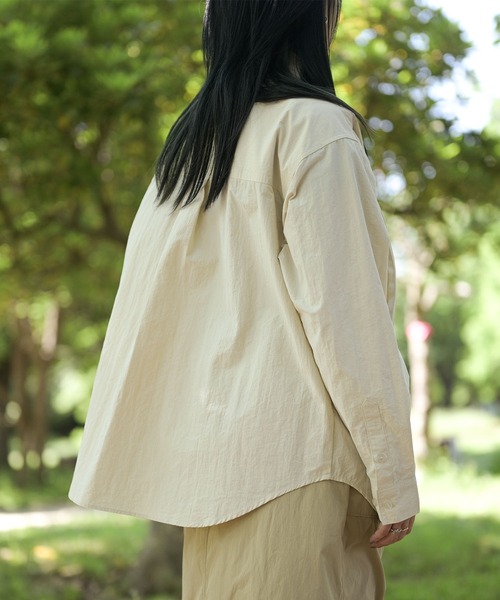 S'more（スモア）の「ポケットインポケットシャツ（シャツ/ブラウス・レディース・ベージュ/ホワイト・SMALL/MEDIUM/LARGE/X-LARGE）」の7枚目の写真