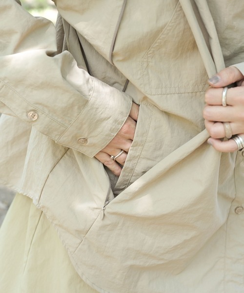 S'more（スモア）の「ポケットインポケットシャツ（シャツ/ブラウス・レディース・ベージュ/ホワイト・SMALL/MEDIUM/LARGE/X-LARGE）」の12枚目の写真