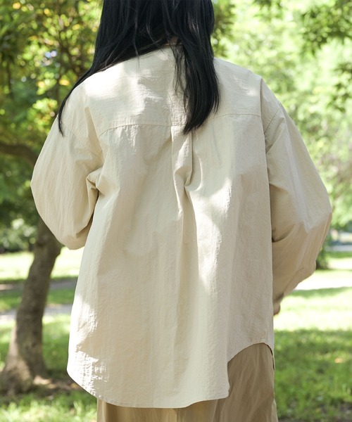 S'more（スモア）の「ポケットインポケットシャツ（シャツ/ブラウス・レディース・ベージュ/ホワイト・SMALL/MEDIUM/LARGE/X-LARGE）」の8枚目の写真