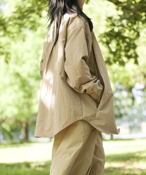 S'more（スモア）の「ポケットインポケットシャツ（シャツ/ブラウス・レディース・ベージュ/ホワイト・SMALL/MEDIUM/LARGE/X-LARGE）」の10枚目の写真