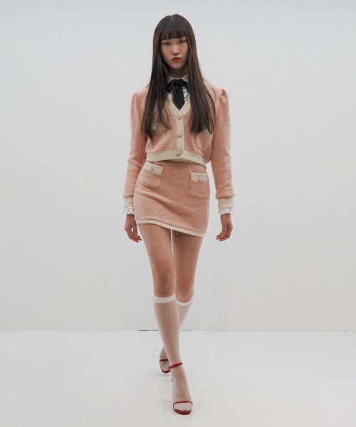 UNTAGE(アンテージ)の「リップウエストミニニットスカート(Pink)_UTW-SC02(スカート・レディース・その他・MEDIUM/SMALL)」の1枚目の写真