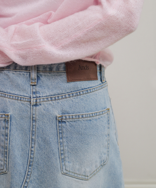 ANDNEEDS(アンドニーズ)の「A line denim skirt (blue)(スカート・レディース・その他・MEDIUM/SMALL)」の3枚目の写真