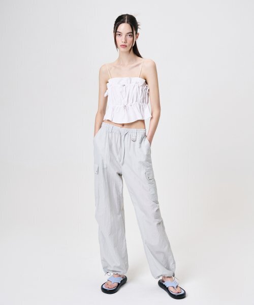 ETMON(エトモン)の「Shirring Stopper Sleeveless Blouse, White(シャツ/ブラウス・レディース・その他・FREE)」の5枚目の写真