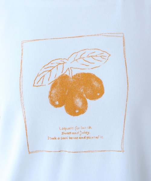 bulle de savon(ビュルデサボン)の「●びわプリント GVロンT(Tシャツ/カットソー・レディース・ブラック/ホワイト・FREE)」の18枚目の写真