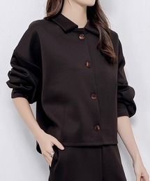 CHUN CHUN NOTES（チュンチュンノーツ）の「ジャケット風ボタンニットトップス（シャツ/ブラウス）」