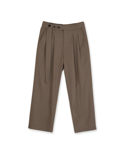 SYNQIA(シンキア)の「ミニポケットベルト付きトラウザー カーキ(スラックス・メンズ・その他・MEDIUM/LARGE/SMALL)」の1枚目の写真