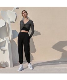 DEVIWEAR（デヴィウェア）の「Women's Yoga Wear DEVI-B0052 - Black Pilates Muren Overfit Jogger Leggings（レギンス/スパッツ）」