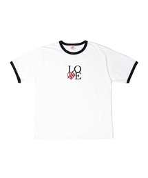 WEIRDWORLD（ウィアード ワールド）の「LOVE リンガーTシャツ ホワイト（Tシャツ/カットソー）」