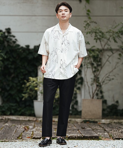 CALL&RESPONSE（コールアンドレスポンス）の「mhs2470- フレンチブル アロハシャツ-KOKAGE(262-1214-01)（シャツ/ブラウス・メンズ・ホワイト/ブラック・4/2）」の12枚目の写真