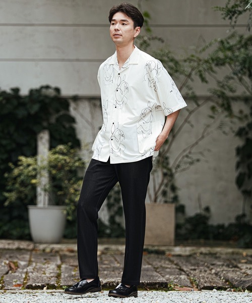 CALL&RESPONSE（コールアンドレスポンス）の「mhs2470- フレンチブル アロハシャツ-KOKAGE(262-1214-01)（シャツ/ブラウス・メンズ・ホワイト/ブラック・4/2）」の14枚目の写真