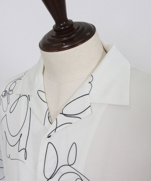 CALL&RESPONSE（コールアンドレスポンス）の「mhs2470- フレンチブル アロハシャツ-KOKAGE(262-1214-01)（シャツ/ブラウス・メンズ・ホワイト/ブラック・4/2）」の19枚目の写真