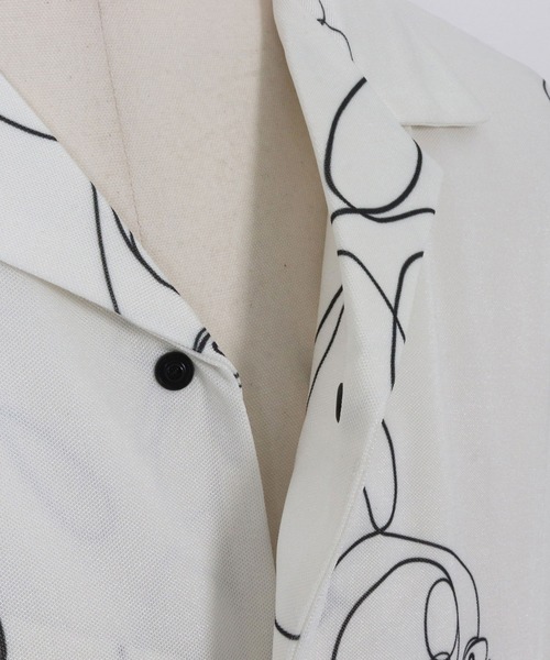 CALL&RESPONSE（コールアンドレスポンス）の「mhs2470- フレンチブル アロハシャツ-KOKAGE(262-1214-01)（シャツ/ブラウス・メンズ・ホワイト/ブラック・4/2）」の20枚目の写真